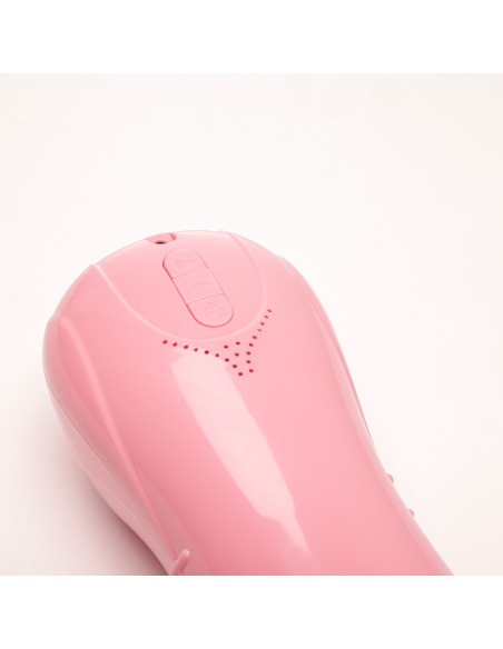 Velvet Touch masturbator pulsacyjny z wibracją oraz efektami dźwiękowymi wagina cyberskóra ładowany usb różowy