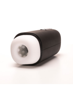 Velvet Touch masturbator z wibracją ssaniem cyberskóra ładowany usb czarny 2