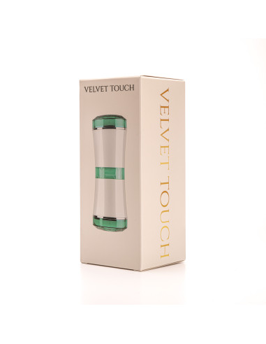 Velvet Touch masturbator dwustronny wagina usta cyberskóra biały