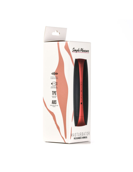 Simple Pleasure masturbator dwustonny końce wagina usta czarny