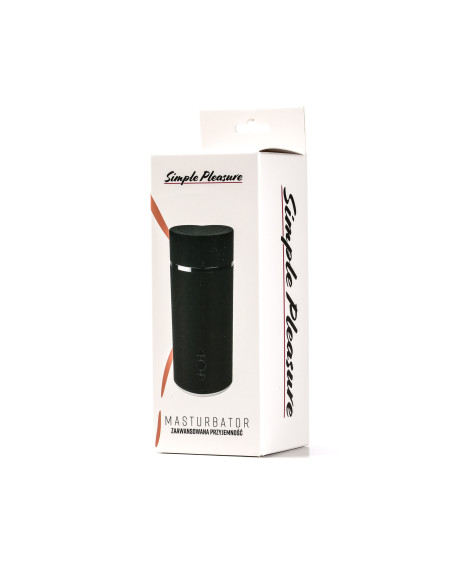 Simple Pleasure masturbator z wibracją wagina cyberskóra ładowany usb  złoty