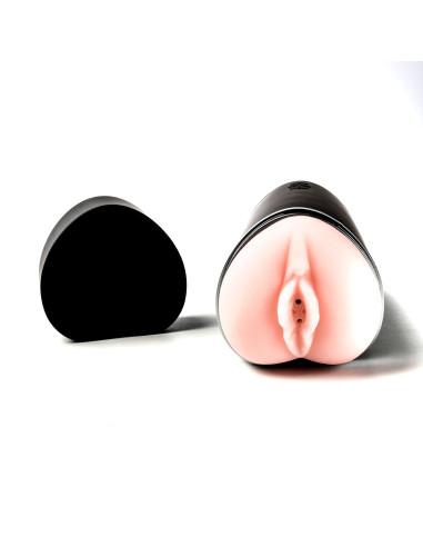 Simple Pleasure masturbator z wibracją wagina cyberskóra ładowany usb  złoty