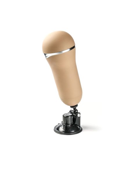 Simple Pleasure masturbator z wibracją wagina  cyberskóra ładowany usb złoty
