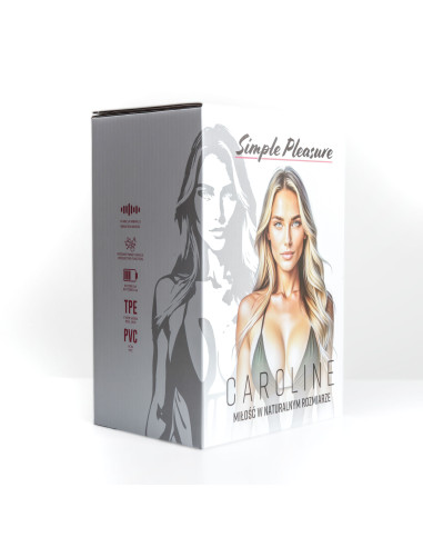 Simple Pleasure lalka dmuchana damska z głową 3d caroline