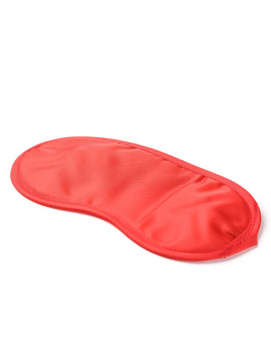 Simple Pleasure maska na oczy satynowa czerwona
