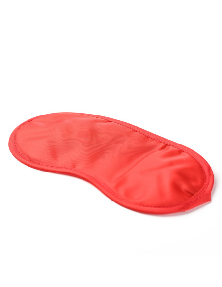 Simple Pleasure maska na oczy satynowa czerwona