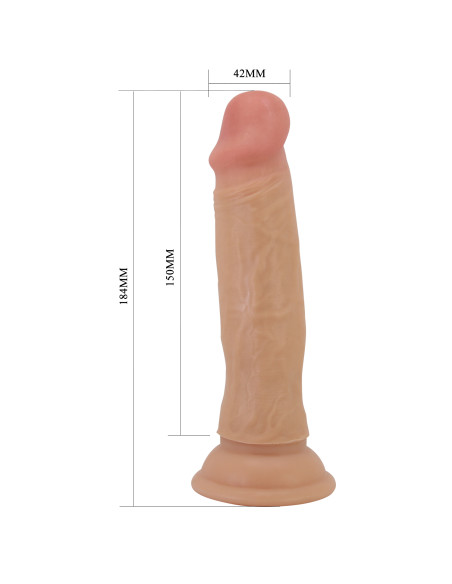Party Up dildo cyberskóra kolor cielisty 18,4 cm Tom
