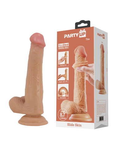 Party Up dildo cyberskóra kolor cielisty 22 cm Tim