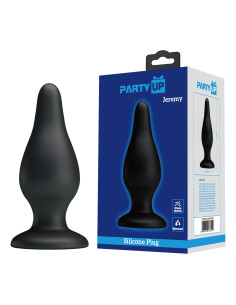 Party Up korek analny silikonowy kolor czarny Jeremy