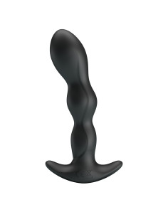 Pary Up korek analny wibrujący silikonowy ładowany usb kolor czarny  Jim 2