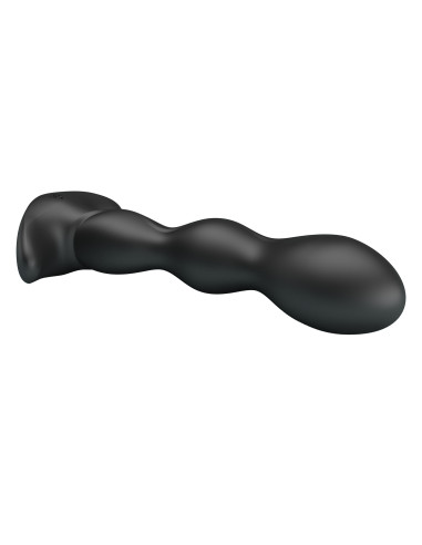 Pary Up korek analny wibrujący silikonowy ładowany usb kolor czarny  Jim