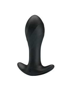Party Up korek analny wibrujący silikonowy ładowany usb kolor czarny Keith 2