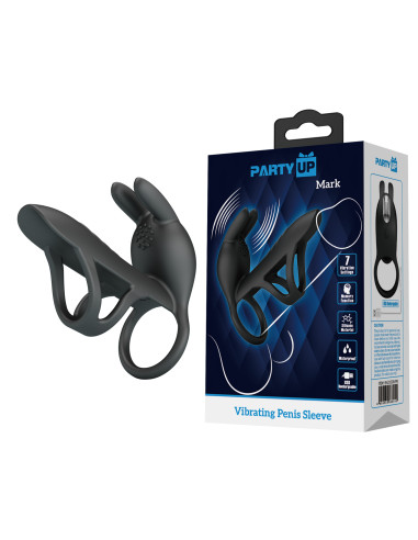 Party Up pierścień wibrujący ładowany usb kolor czarny Mark