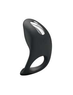 Party Up pierścień erekcyjny wibrujący silikonowy ładowany usb kolor czarny King 2