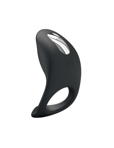 Party Up pierścień erekcyjny wibrujący silikonowy ładowany usb kolor czarny King