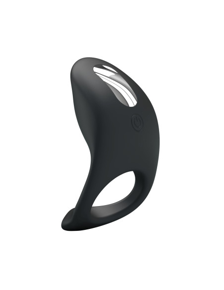 Party Up pierścień erekcyjny wibrujący silikonowy ładowany usb kolor czarny King