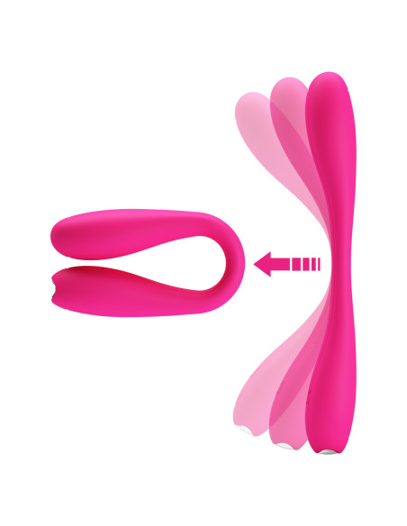Party Up wibrator mini ładowany usb kolor różowy Frank