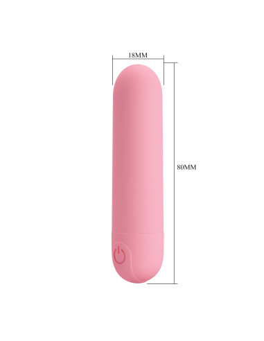 Party Up wibrator mini typ bullet ładowany usb kolor pudrowy różowy Henry