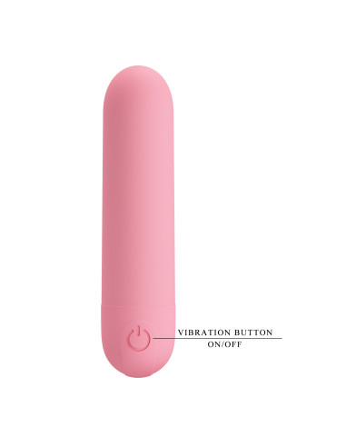 Party Up wibrator mini typ bullet ładowany usb kolor pudrowy różowy Henry