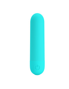 Party Up wibrator mini typ bullet ładowany usb kolor turkusowy Harry 2