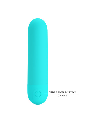 Party Up wibrator mini typ bullet ładowany usb kolor turkusowy Harry