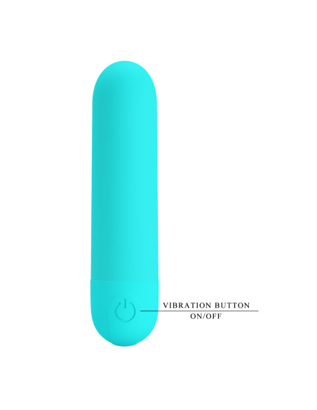 Party Up wibrator mini typ bullet ładowany usb kolor turkusowy Harry