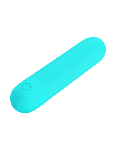 Party Up wibrator mini typ bullet ładowany usb kolor turkusowy Harry