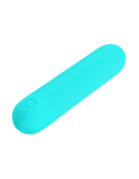 Party Up wibrator mini typ bullet ładowany usb kolor turkusowy Harry
