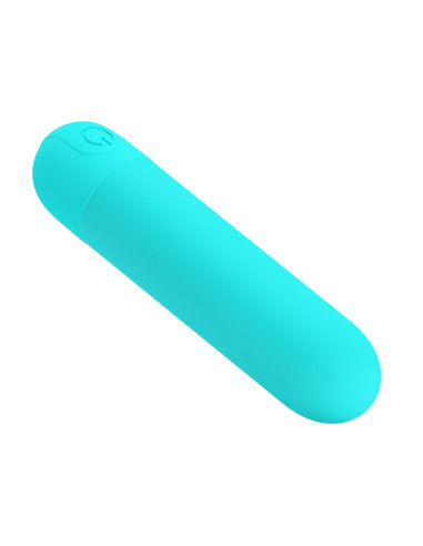 Party Up wibrator mini typ bullet ładowany usb kolor turkusowy Harry