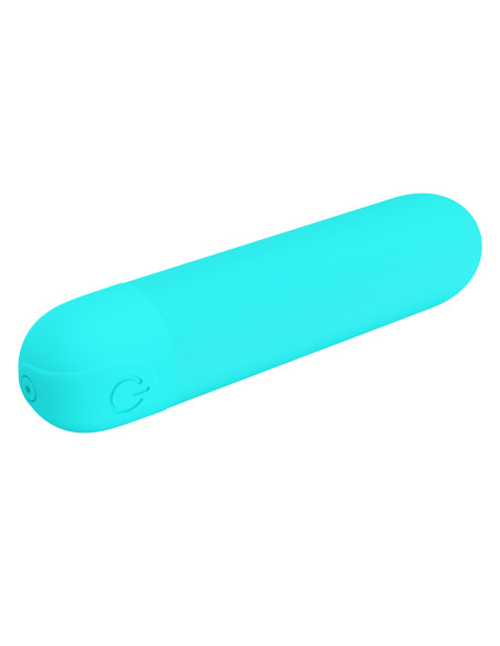 Party Up wibrator mini typ bullet ładowany usb kolor turkusowy Harry