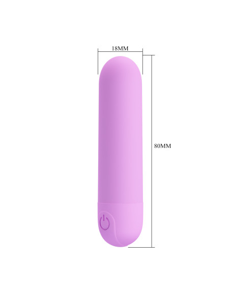 Party Up wibrator mini typ bullet ładowany usb kolor fioletowy Greg