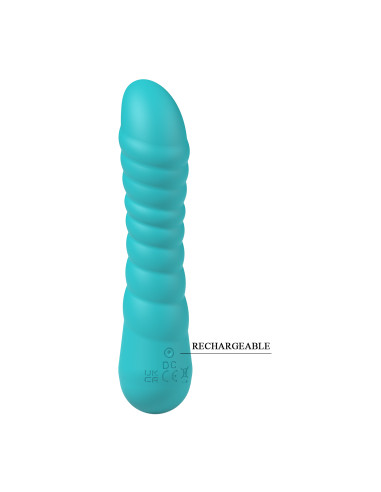 Party Up wibrator silikonowy ładowany usb kolor turkusowy Jaylei