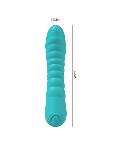 Party Up wibrator silikonowy ładowany usb kolor turkusowy Jaylei
