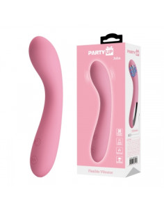Party Up wibrator silikonowy ładowany usb kolor pudrowy róż John