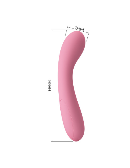 Party Up wibrator silikonowy ładowany usb kolor pudrowy róż John