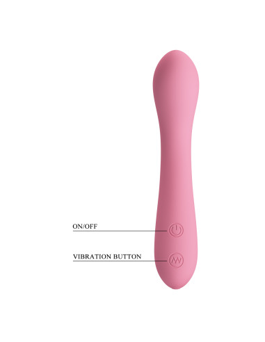 Party Up wibrator silikonowy ładowany usb kolor pudrowy róż John