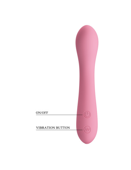 Party Up wibrator silikonowy ładowany usb kolor pudrowy róż John