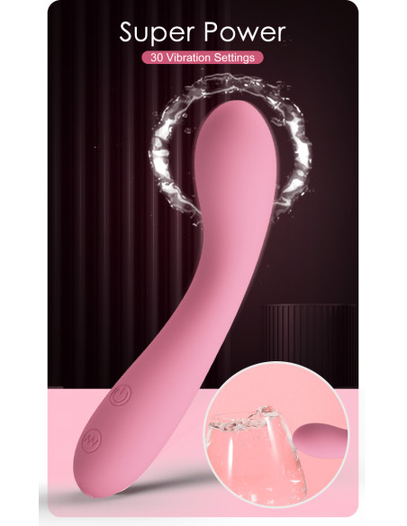 Party Up wibrator silikonowy ładowany usb kolor pudrowy róż John