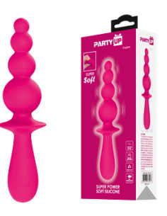Party Up wibrator analny ładowany usb kolor różowy Evajane
