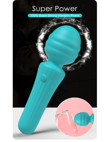 Party UP masażer kulowy magiczna różdżka ładowany usb kolor turkusowy Duuna