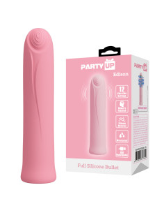 Party Up wibrator mini typ bullet ładowany usb kolor pudrowy róż Edison
