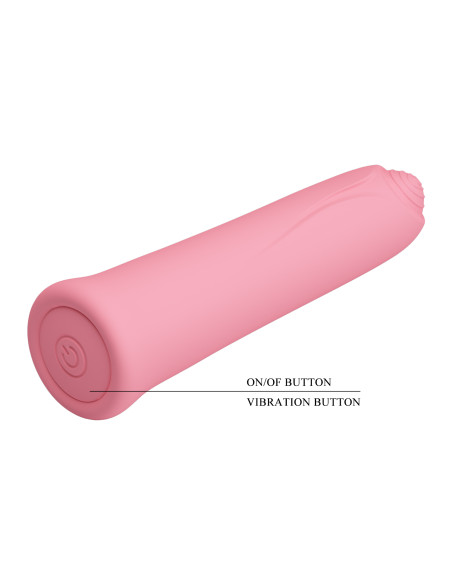 Party Up wibrator mini typ bullet ładowany usb kolor pudrowy róż Edison