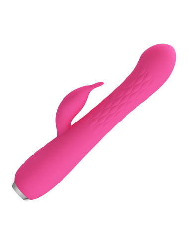 Party Up wibrator silikonowy typ króliczek ładowany usb kolor różowy Eric