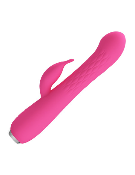 Party Up wibrator silikonowy typ króliczek ładowany usb kolor różowy Eric