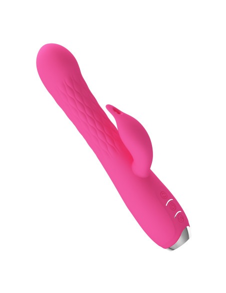 Party Up wibrator silikonowy typ króliczek ładowany usb kolor różowy Eric