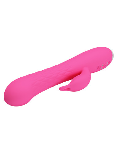 Party Up wibrator silikonowy typ króliczek ładowany usb kolor różowy Eric