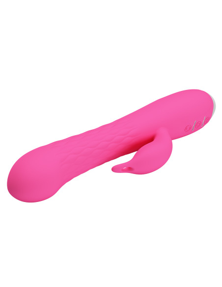 Party Up wibrator silikonowy typ króliczek ładowany usb kolor różowy Eric