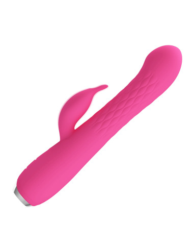 Party Up wibrator silikonowy typ króliczek ładowany usb kolor różowy Eric