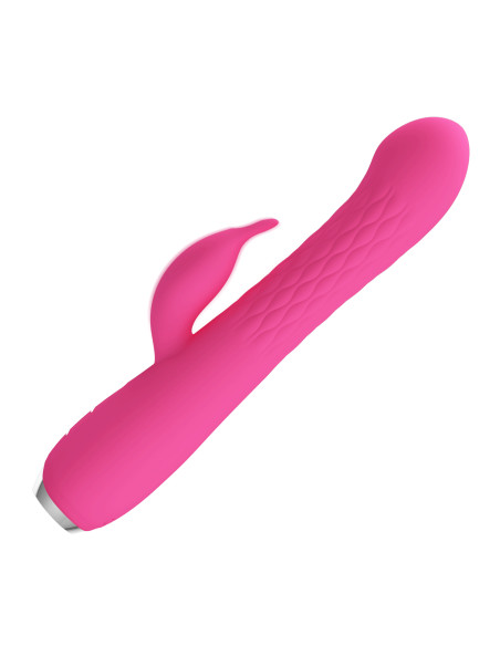 Party Up wibrator silikonowy typ króliczek ładowany usb kolor różowy Eric