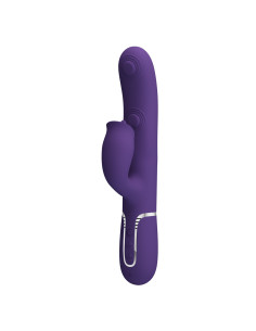 Party Up wibrator silikonowy typ króliczek ładowany usb kolor fioletowy Alan 2